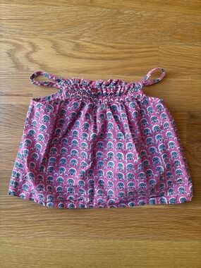 Pink & Blue Batik Top / 12M